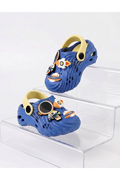 MiniKids Παντόφλες αστροναύτη μπλε-κίτρινες