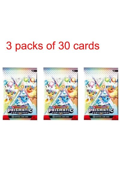 Choice3 Bandai 3 packs of 30 cards 360Pcs Pokemon Card Destined Rivals Prisma...