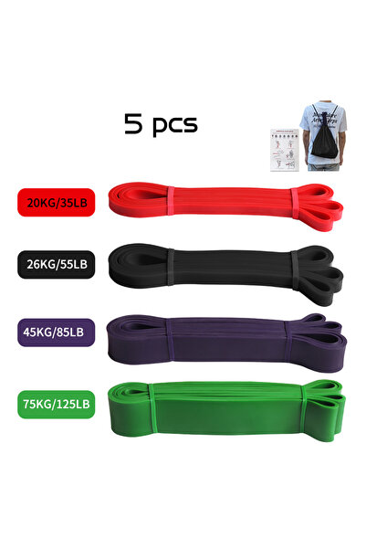 Choice شريط مقاومة مرن من اللاتكس للتمارين الرياضية والبيلاتس، مناسب للرياضة ...