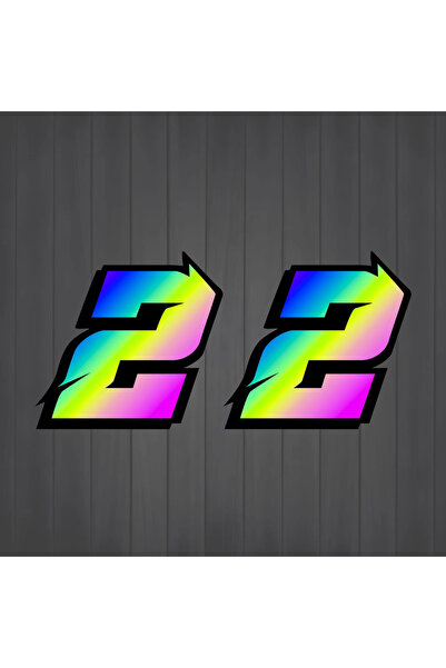 Choice23 Height 5cm 2PCS Rainbow 2 ISGTDRM 2PCS Motorcycle Racing Arabic Numb...