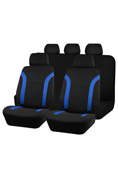 Choice3 Blue 5 seat Universal Breathable Car Seat Covers Air Mesh Fabric Spli...