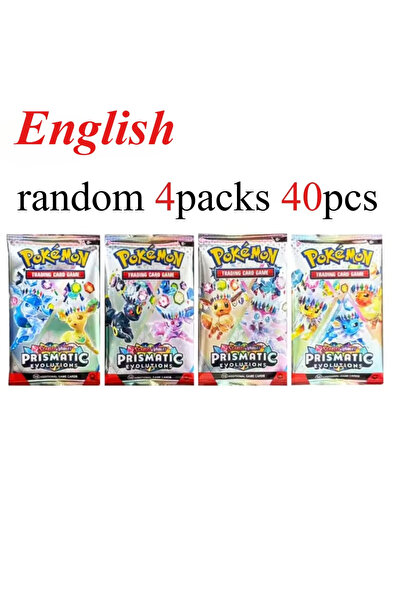 choice2 4packs PRI 40 Pcs Pokemon Card Prismatic 151 Evolutions English Boost...