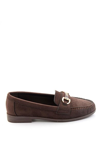 Bambi Kahve Kadın Loafer Ayakkabı K01140006872