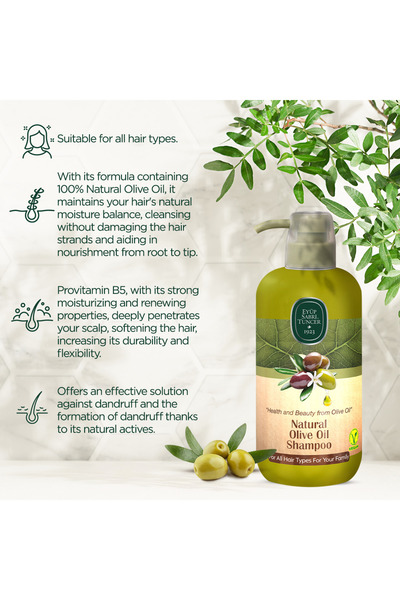 Eyüp Sabri Tuncer Shampoo | With natural olive oil extract | 600 ml