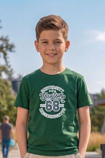 cm buseyiz Busekids Unisex Children's Printed T-Shirt Comfortable Fit Multi-C...