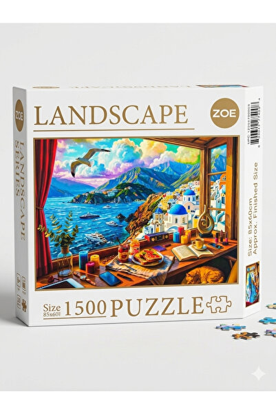 Güngörür Zoe Landscape 50186 the Santorini Hotel 1500 Pieces 85X60Cm Puzzle