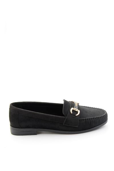 Bambi Siyah Kadın Loafer Ayakkabı K01140006872