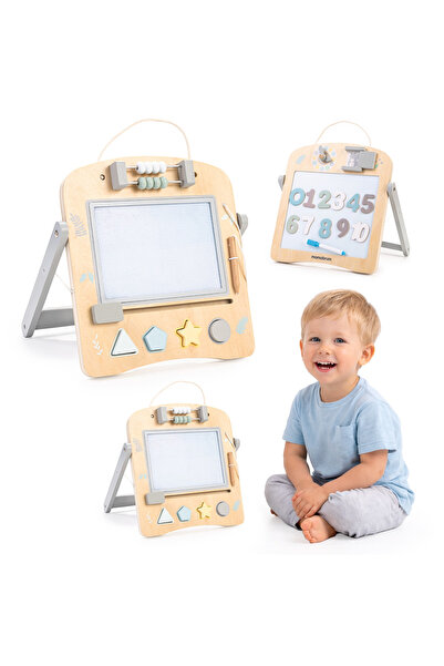 mamabrum Tablă educativă 2în1 magnetică pentru desen