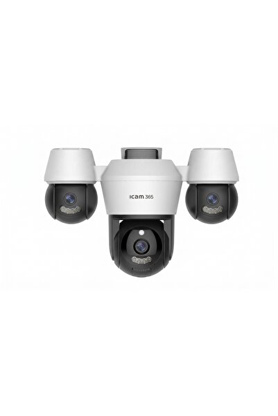 ICAM 365 Q361 , 3 LENS HAREKETLİ, 9 MP ÇÖZÜNÜRLÜK, AKILLI WİFİ PTZ GÜVENLİK K...