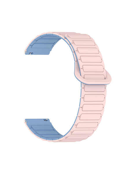 Lumaudio Λουράκια σιλικόνης 22 χιλιοστών για έξυπνα ρολόγια με μαγνητικό κούμ...