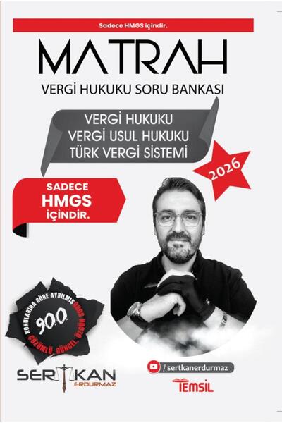 Temsil Kitap MATRAH Vergi Hukuku, Vergi Usul Hukuku ve TVS Soru Bankası - HMGS