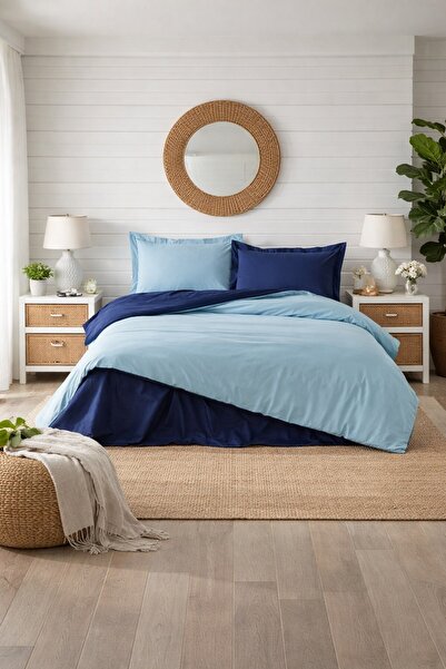 Özdilek Single Duvet Cover Set with Elastic Sheet - 100% Cotton