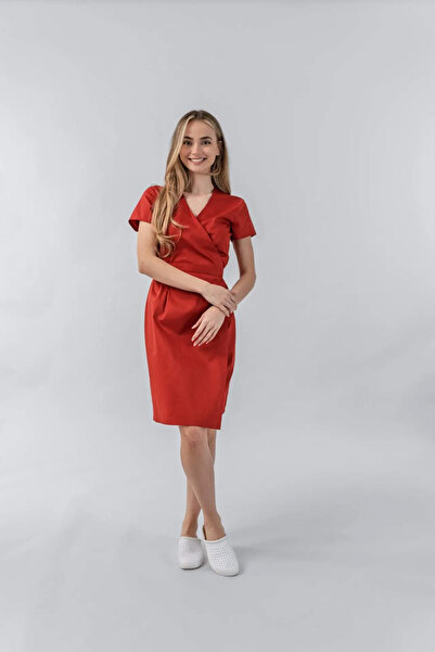 Masstex Andra Medical Gown Kimono Type – Women's Medical Gown with Adjustable...