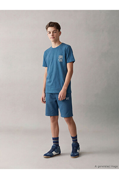 LC Waikiki Elastic Waist Boy's Shorts 2-Piece
