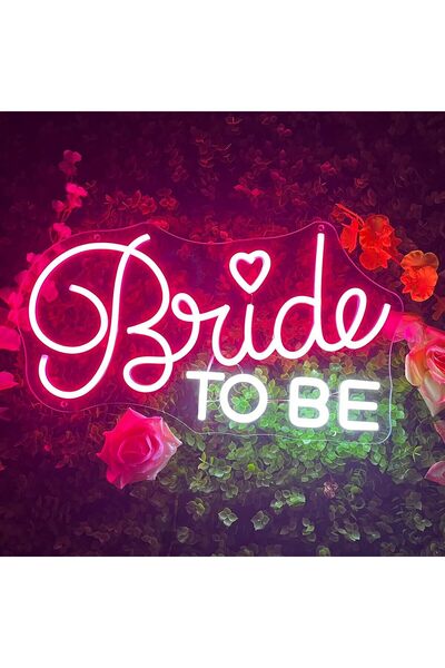 Slasa Bride To Be LED Neon Sign 20x45 cm Multicolor Light with 6mm Acrylic Ba...