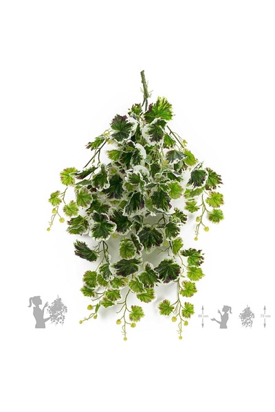 Roberto Rossi Ghirlanda artificiala muscata 75 cm verde - alb cu protectie UV