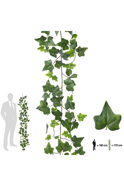 Roberto Rossi Iedera artificiala H170cm cu 110 frunze verde inchis si deschis
