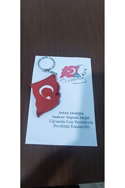 hayalimhediyelik Asker hatırası pleksi dalgalı bayrak anahtarlık 12 adet