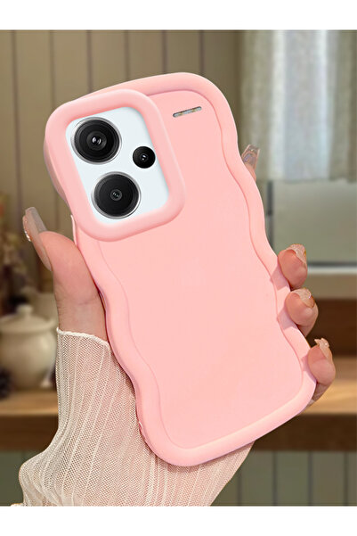 PATTERNOVA Redmi Note 13 Pro Plus+ 5G Uyumlu Yüksek Kalite Sade Düz Renk Dalg...