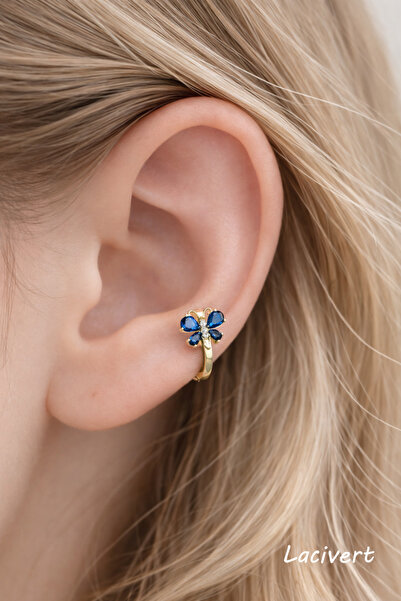 Sacce Scarves&Accessories Kelebekli Figürlü Halka Piercing 10 mm – Zirkon Taş...