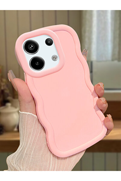 ucuc Redmi Note 13 Pro 5G Uyumlu Pembe Silikon Kılıf Kamera Korumalı Darbe Em...