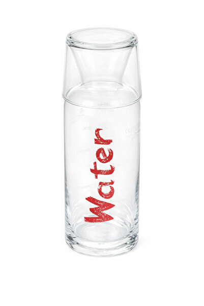 Mudo Home Water Kırmızı Kapaklı Başucu Sürahisi - 700 ml