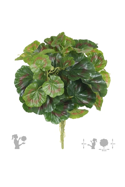 Roberto Rossi Tufa artificiala Muscata verde cu rosu D35xH40 cm cu protectie UV