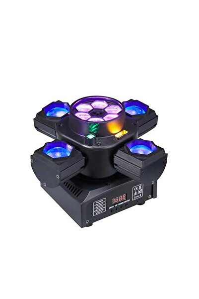Class Mini 6 Kollu Moving Head Beam B-EYE + Strobe + Lazer (4in1) 150W, Düğün...