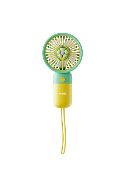 Asonic AFN24 Sarı 250mAh Elde Taşınabilir Masaüstü Usb Fan