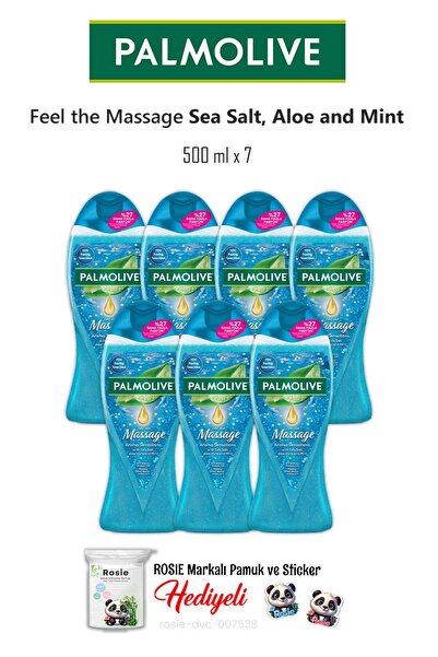 Palmolive 7 Adet Sea Salt, Aloe Vera and Mint 500 ml Duş Jeli ve ROSIE