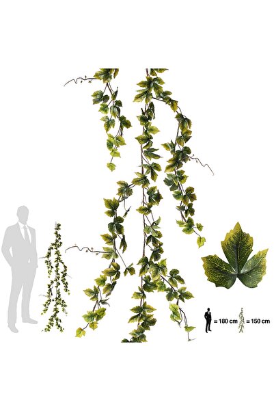Roberto Rossi Iedera artificiala englezeasca 150 cm verde-galben cu protectie UV