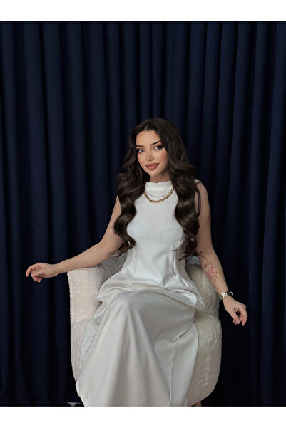 Neva Wear Φόρεμα μάξι με σχέδιο Swan Deep Backless Design