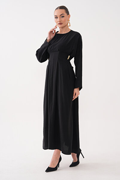 Mega Life Pins and Sewn Gold Accessories Modal Woven Dress