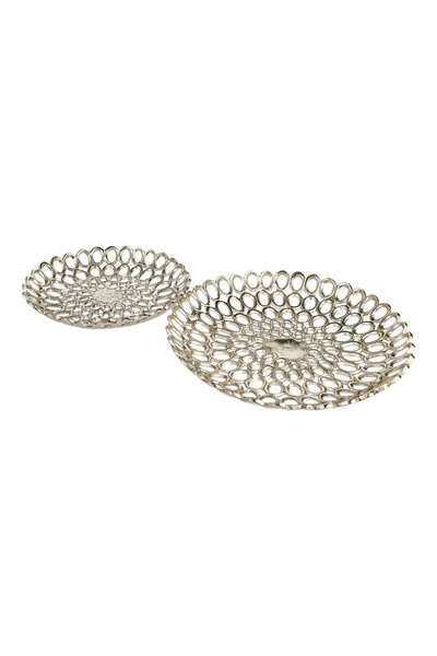 OEM Set de 2 boluri decorative Barnard, din aluminiu, aurii, 31/39 cm