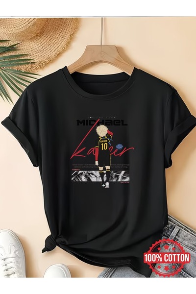 Touz Moda Μπλουζάκι Anime Blue Lock Micheal Kaiser με στάμπα, Unisex, Oversize