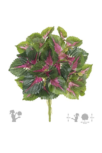 Roberto Rossi Begonie artificiala verde cu fucsia Rex D35xH40 cm cu protectie UV