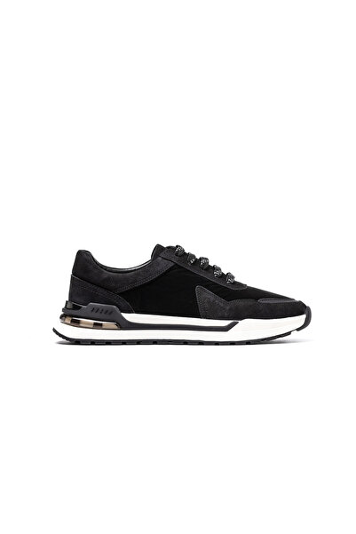 John May Men's Sneaker Og-9800 921-771-1061 Black Towel Nubuck