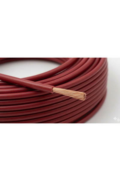 ÖZNUR 1mm² NYAF KABLO KIRMIZI 10 METRE 18AWG/18GA