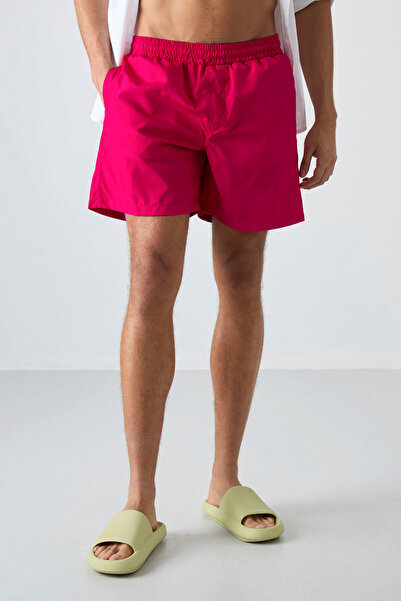 TOMMY LIFE Ανδρικό μαγιό φούξια Quick Dry Standard Fit - 81237