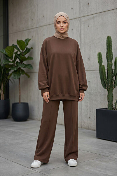 Zeneva Collection 2 Thread Plain Oversize Hijab Set 5600