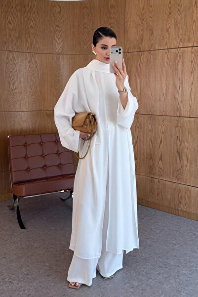 My Blog Σετ Κιμονό με Αξεσουάρ Εκρού για Δέσιμο - 8428