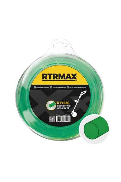Rtrmax RTY530 Tırpan Misinası Yeşil Yuvarlak 3.0 mm 56 Metre