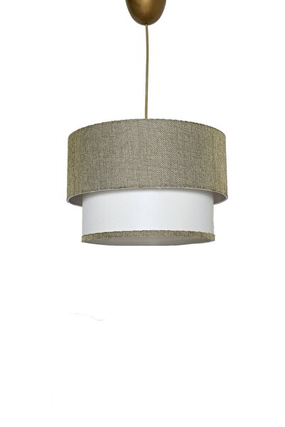 OEM Κρεμαστό φωτιστικό Otoe, μέταλλο/βαμβάκι, λευκό/σκούρο πράσινο, 30 x 20 x...