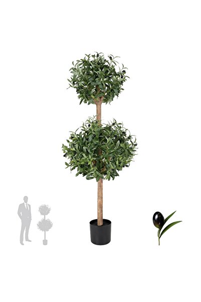 Roberto Rossi Maslin artificial H150cm cu 2 coroane D20/D45cm si cu 2080 frunze