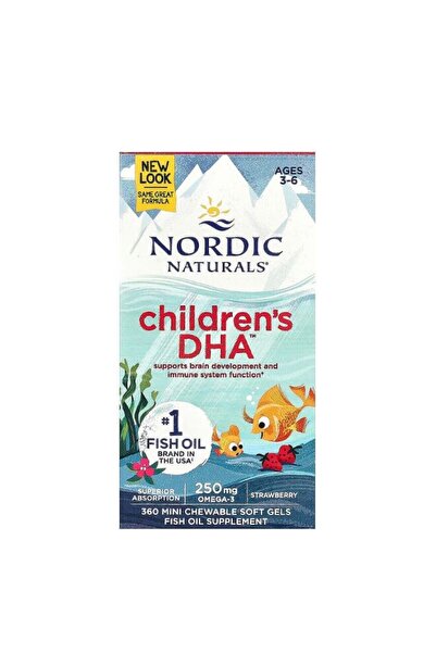 Nordic Naturals Παιδικό DHA 250mg Ωμέγα-3 3-6 ετών 360 κάψουλες moi -