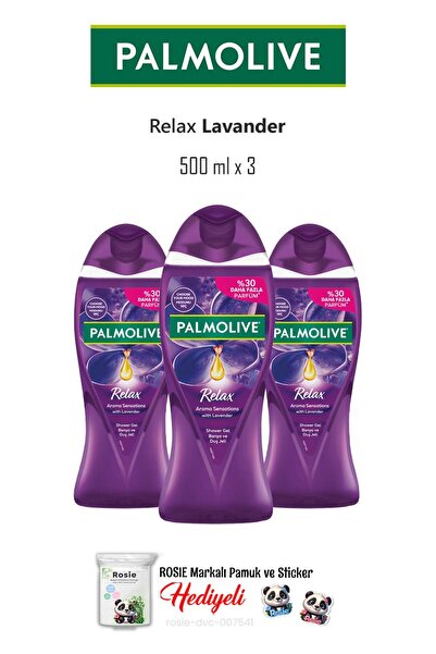 Palmolive 3'lü Relax Lavander Duş Jeli 500 ml ve ROSIE