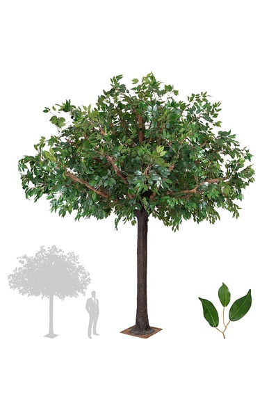 Roberto Rossi Copac artificial H320cm Ficus gigant, coroana D240cm