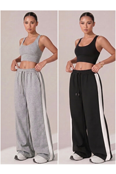 DAXİS Sportwear Company Γυναικείο σετ 2 τεμαχίων, φαρδιά, άνετα φούτερ με λευ...