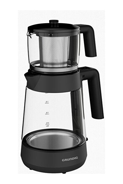 Grundig Çay Makinesi 1,2 L Cam Demlik ve Çelik Gövde ile Şık Tasarım