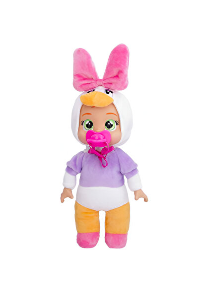 IMC Toys دمية قطيفة على شكل بطة مع مصاصة للأطفال - لعبة تعليمية وممتعة للأطفال